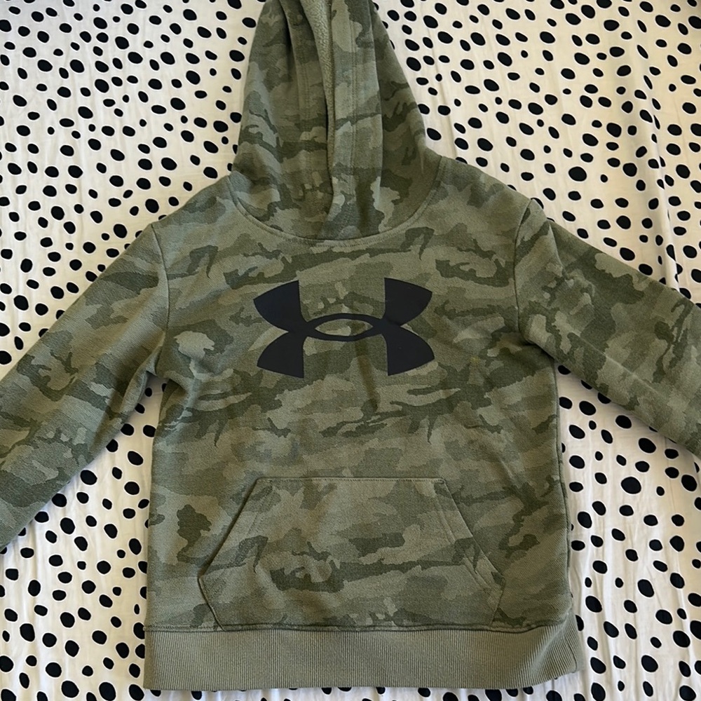 Under Armour Kids Green Camo Hoodie